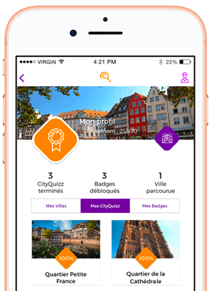 Application Mobile CityQuizz - Jeux de piste Urbains - Application mobile 100% gratuite